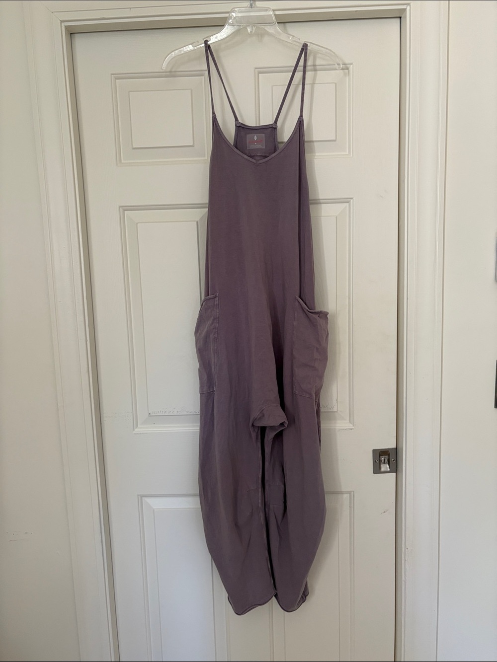 FP Movement by Free People Lavender Mauve Double-Strap Utility Jumpsuit